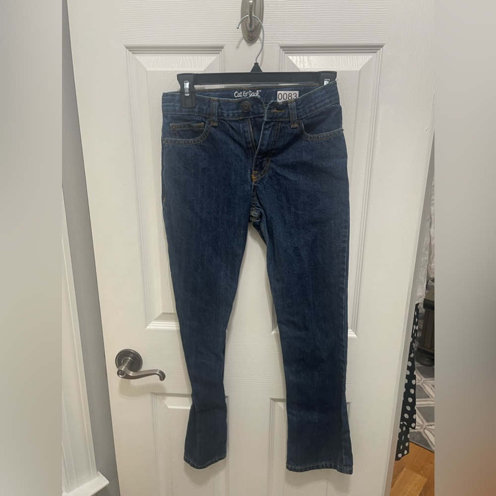 Cat and Jack jeans size 12 relaxed straight